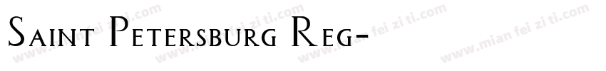 Saint Petersburg Reg字体转换